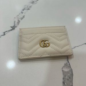 Brand new cream Gucci cardholder